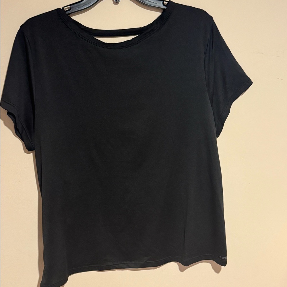 Elegant Black Short Sleeve Women's Tee